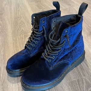 Doc Martens Paisley Blue Velvet